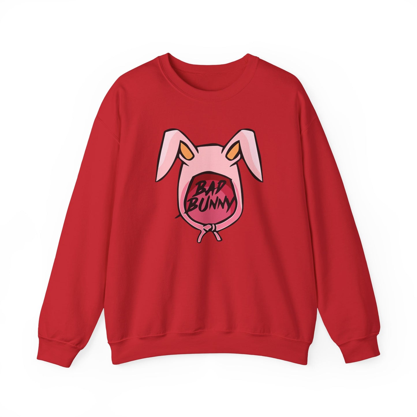 Bad Bunny Hoodie Logo Unisex Heavy Blend Crewneck Sweatshirt