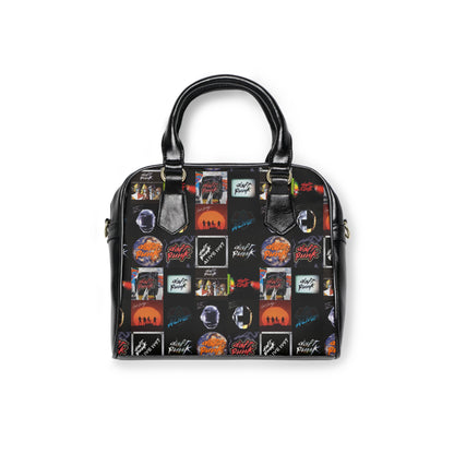 Daft Punk Album Cover Art Collage Shoulder Handbag