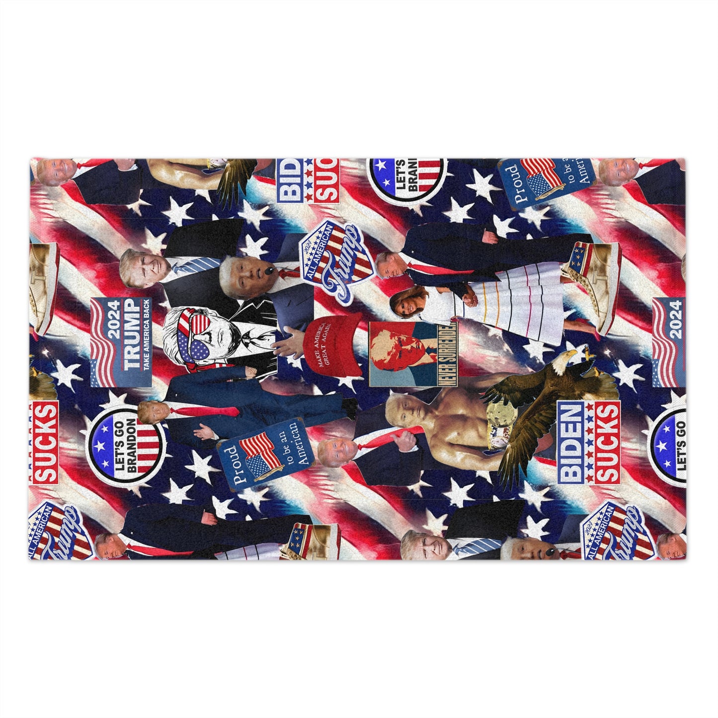 Donald Trump 2024 MAGA Montage Rally Towel