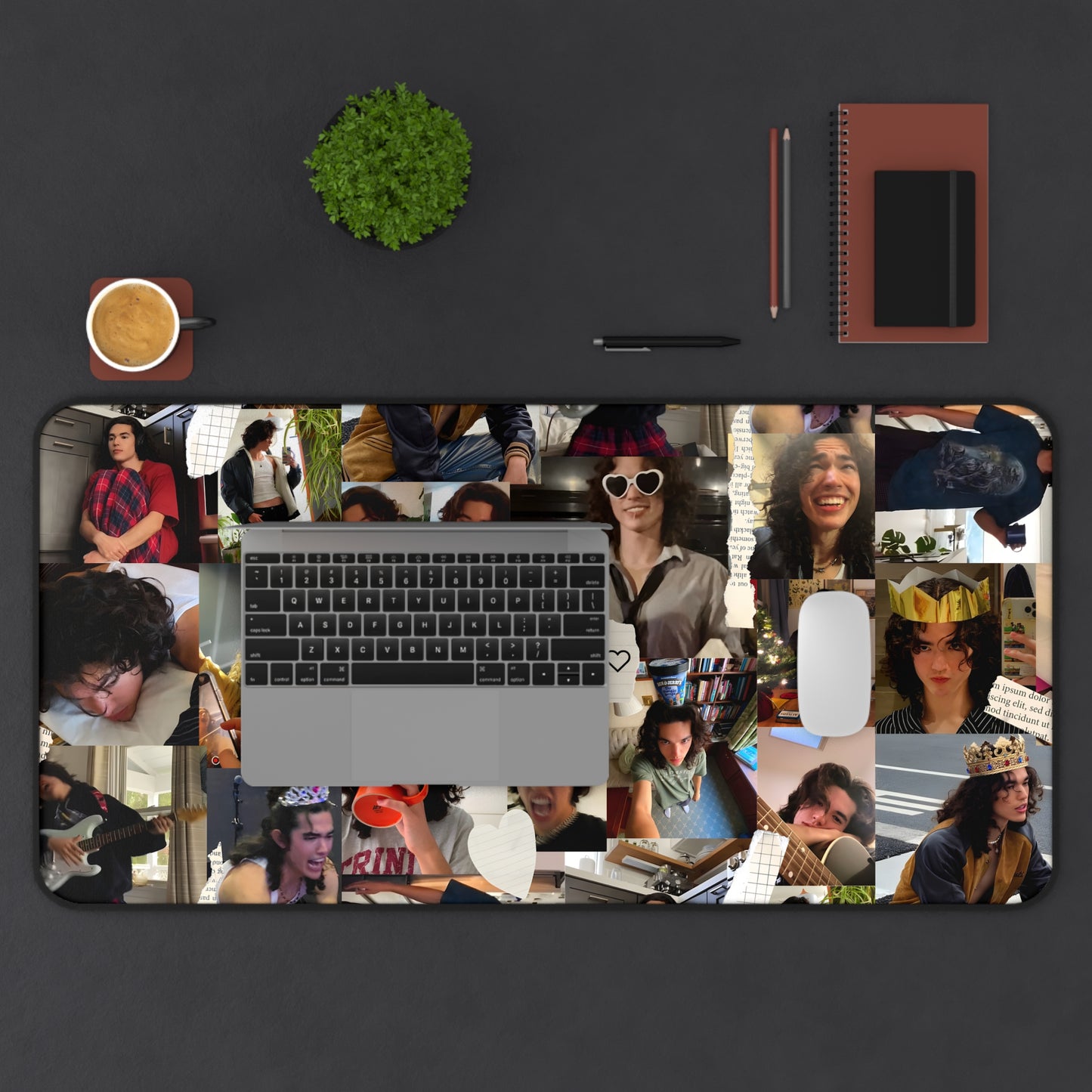 Conan Grey Being Cute Photo Collage Desk Mat