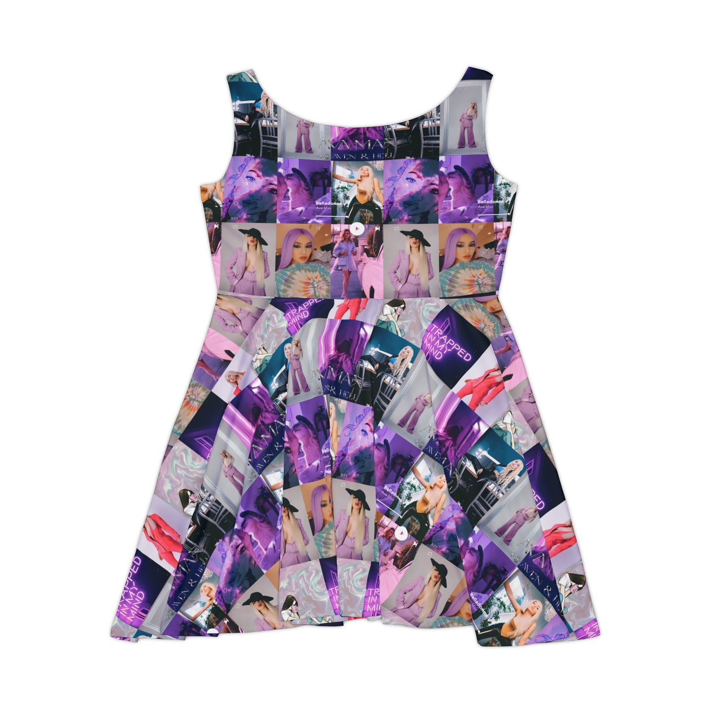 Ava Max Belladonna Photo Collage Women's Skater Dress