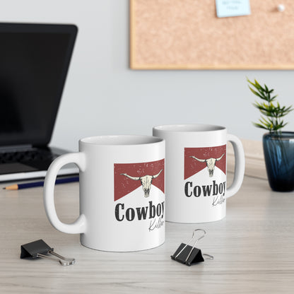 Morgan Wallen Cowboy Killer White Ceramic Mug