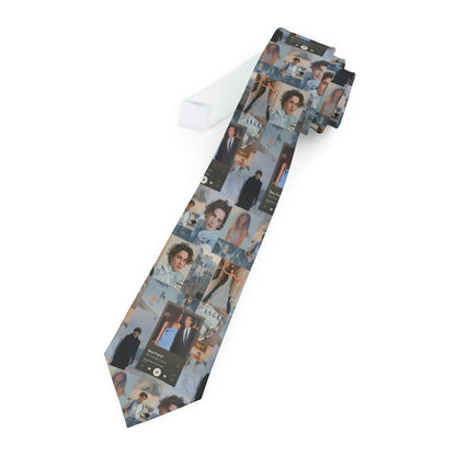 Timothee Chalamet And Zendaya Best Friend Collage Necktie