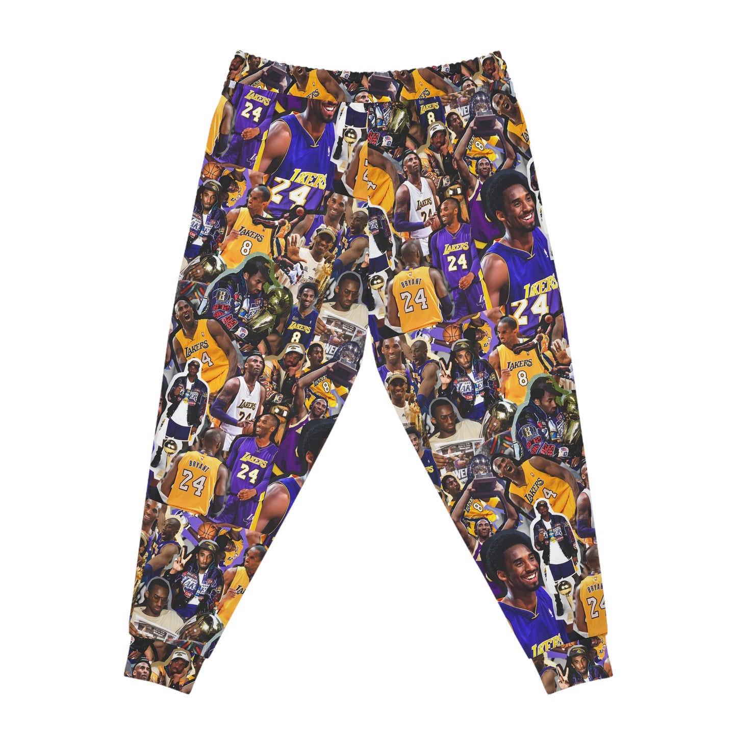 Kobe Bryant Career Moments Photo Collage Athletic Joggers
