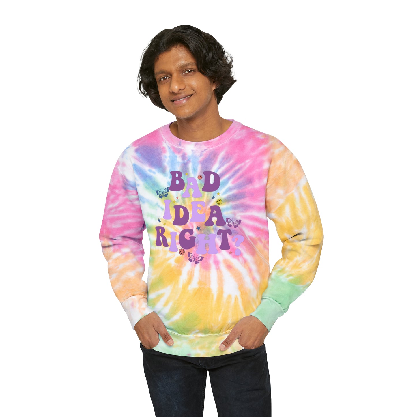 Olivia Rodrigo Bad Idea Right? Unisex Tie-Dye Sweatshirt