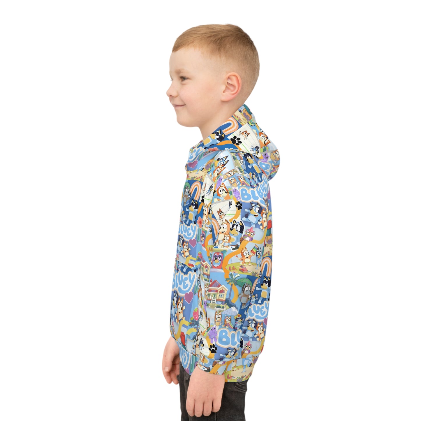 Bluey Playtime Collage Children's Hoodie