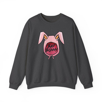 Bad Bunny Hoodie Logo Unisex Heavy Blend Crewneck Sweatshirt