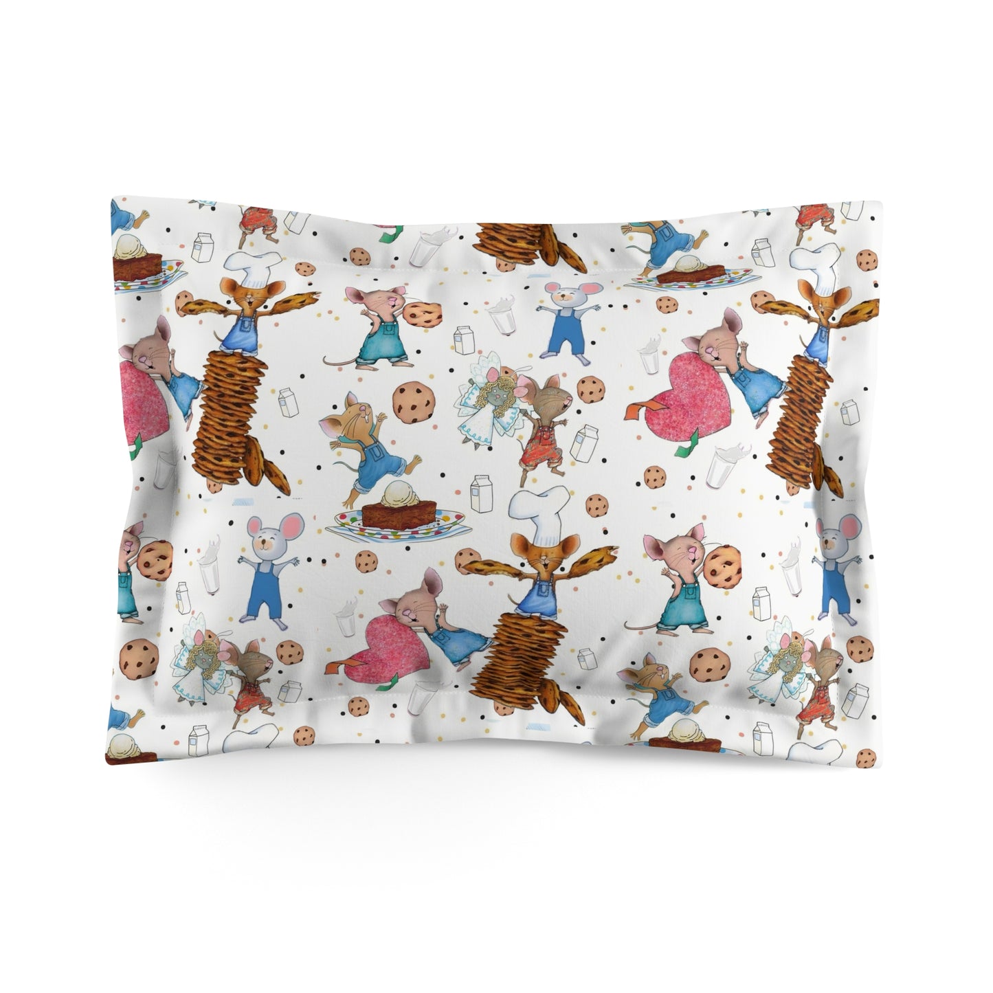 If You Give A Mouse A Cookie Collage Microfiber Pillow Sham