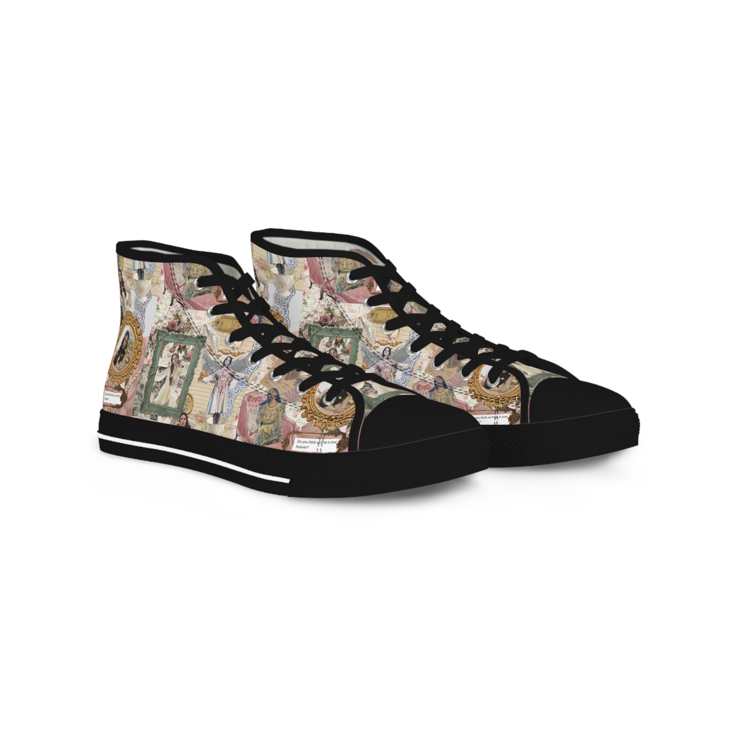 Lana Del Rey Victorian Collage Men's High Top Sneakers