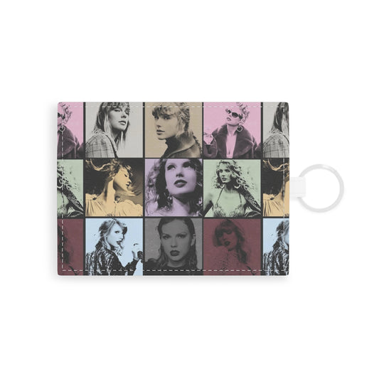 Taylor Swift Eras Collage Leather Card Holder