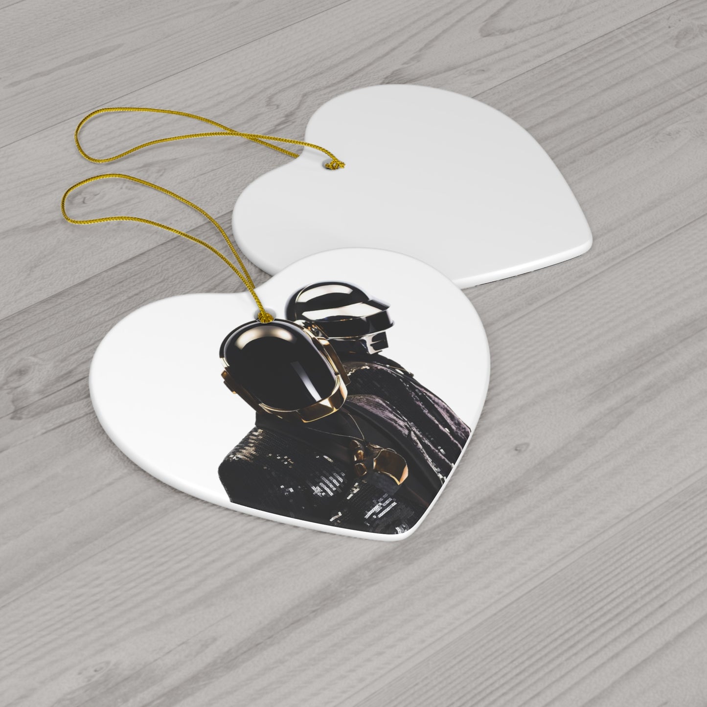 Daft Punk In Black Suits Ceramic Ornament