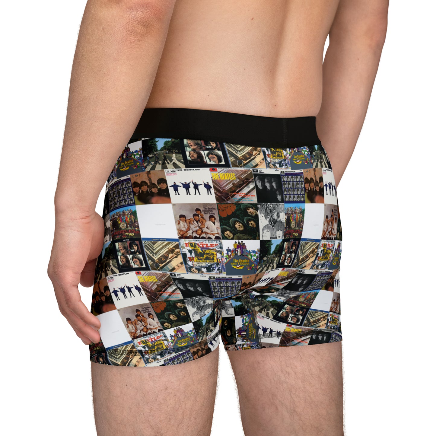 The Beatles Album Cover Collage Men's Boxers