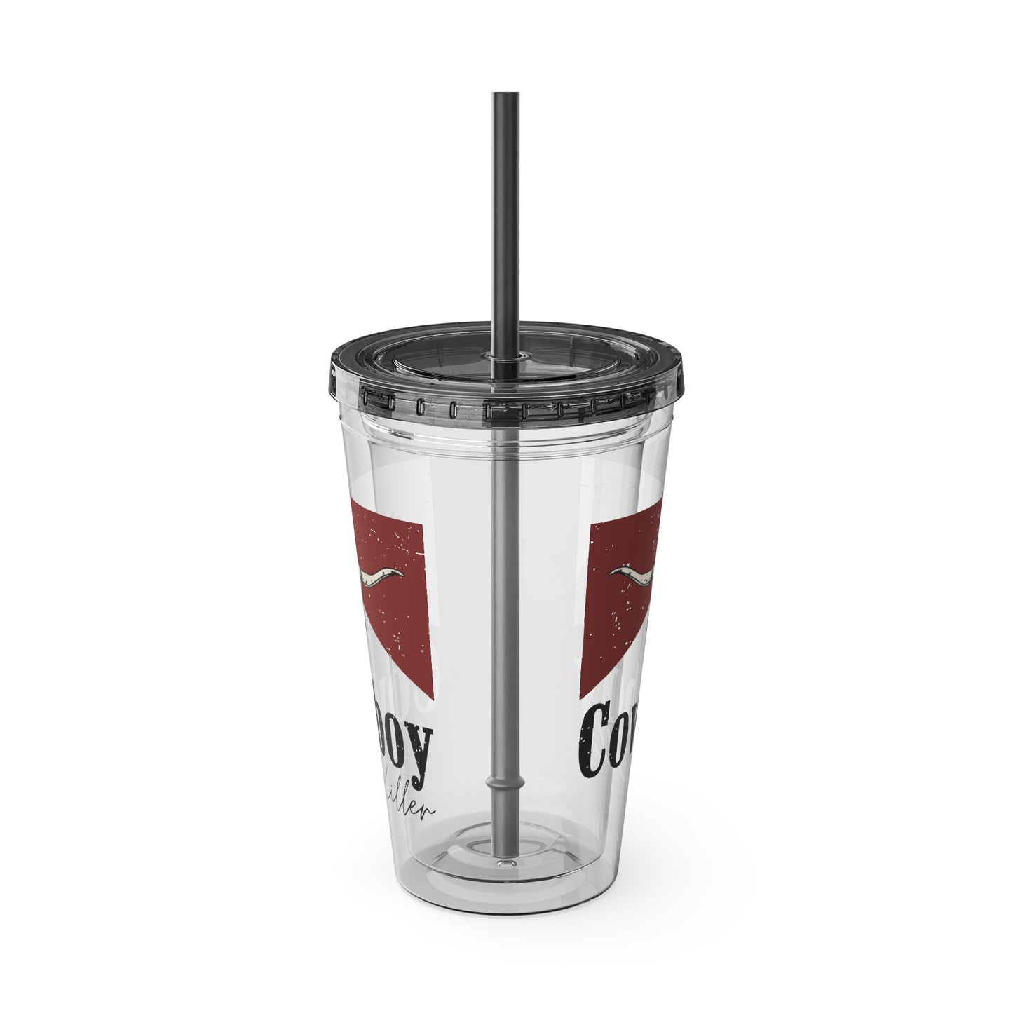 Morgan Wallen Cowboy Killer Sunsplash Tumbler with Straw