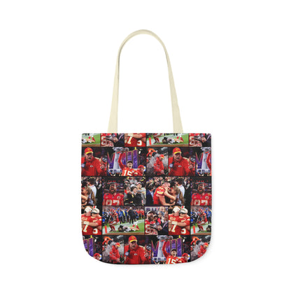 Kansas City Chiefs Superbowl LVIII Championship Victory Collage Polyester Canvas Tote Bag