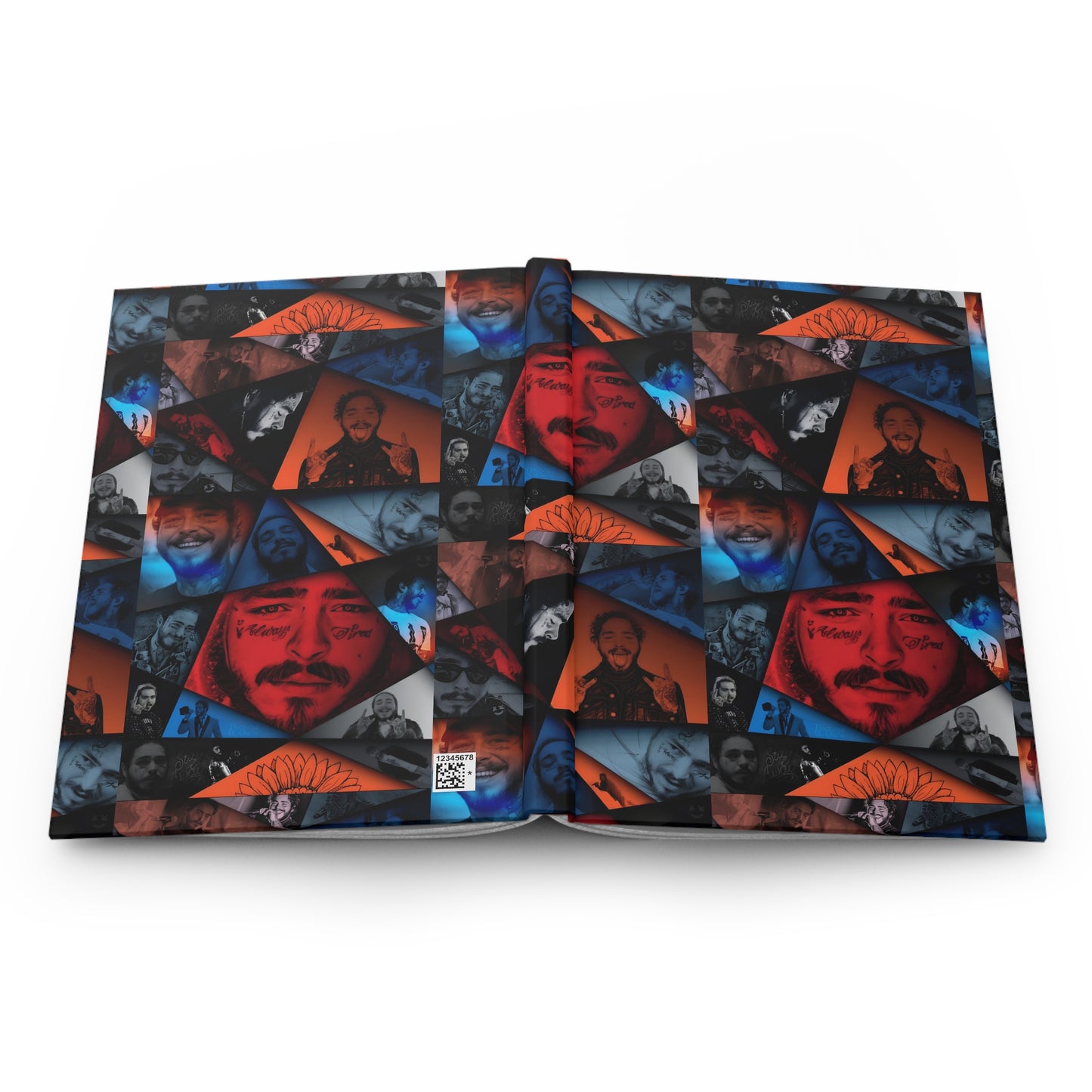 Post Malone Crystal Portaits Collage Hardcover Journal