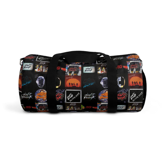 Daft Punk Album Cover Art Collage Duffel Bag