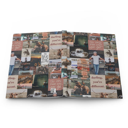 Morgan Wallen Darling You're Different Collage Hardcover Journal