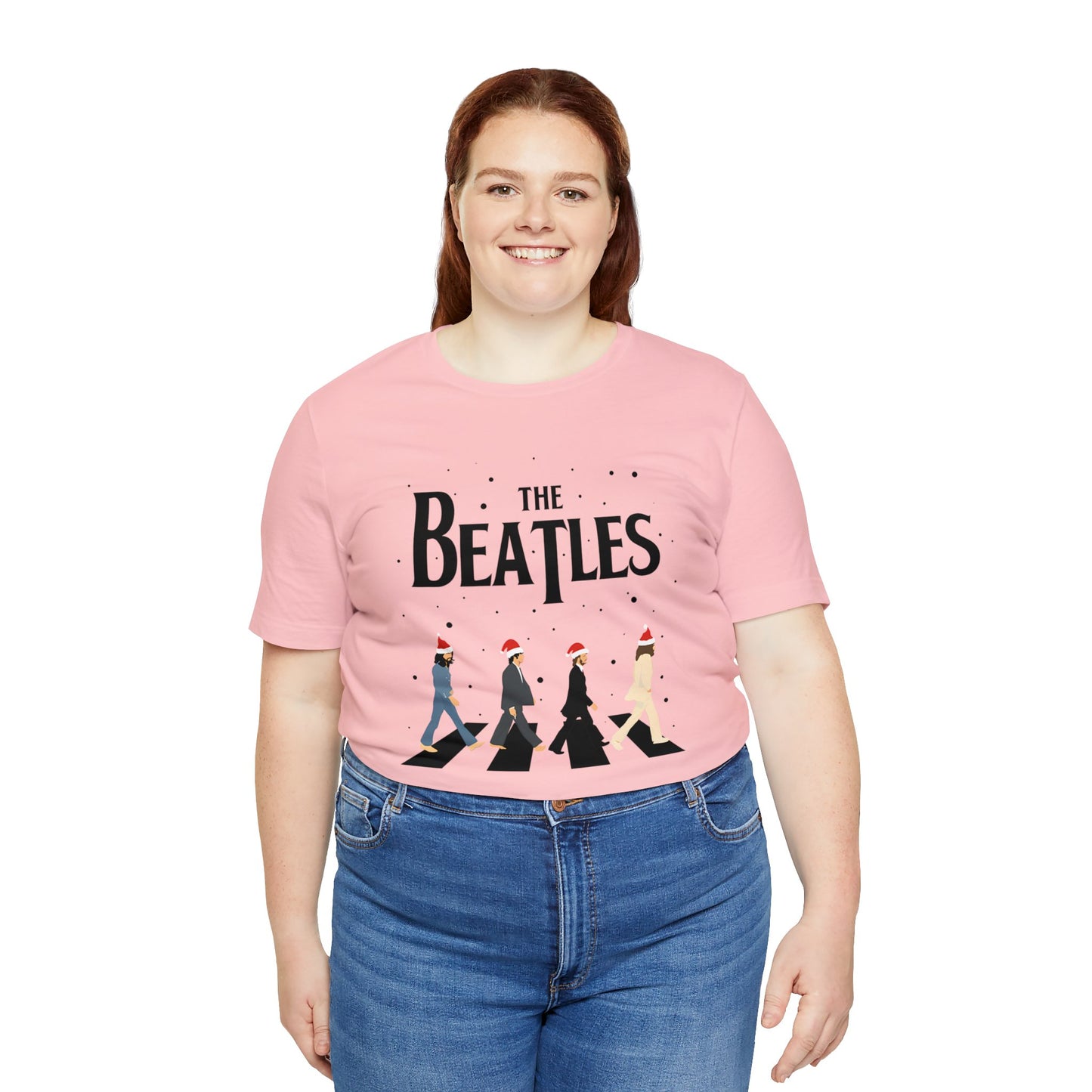 The Beatles Abbey Road Santas Unisex Jersey Short Sleeve Tee Shirt