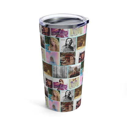 Taylor Swift Album Art Collage Pattern 20oz Tumbler