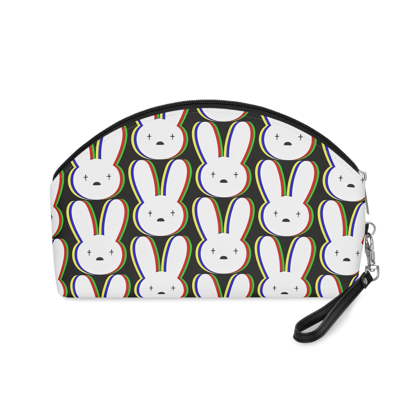 Bad Bunny Logo Pattern Makeup Bag