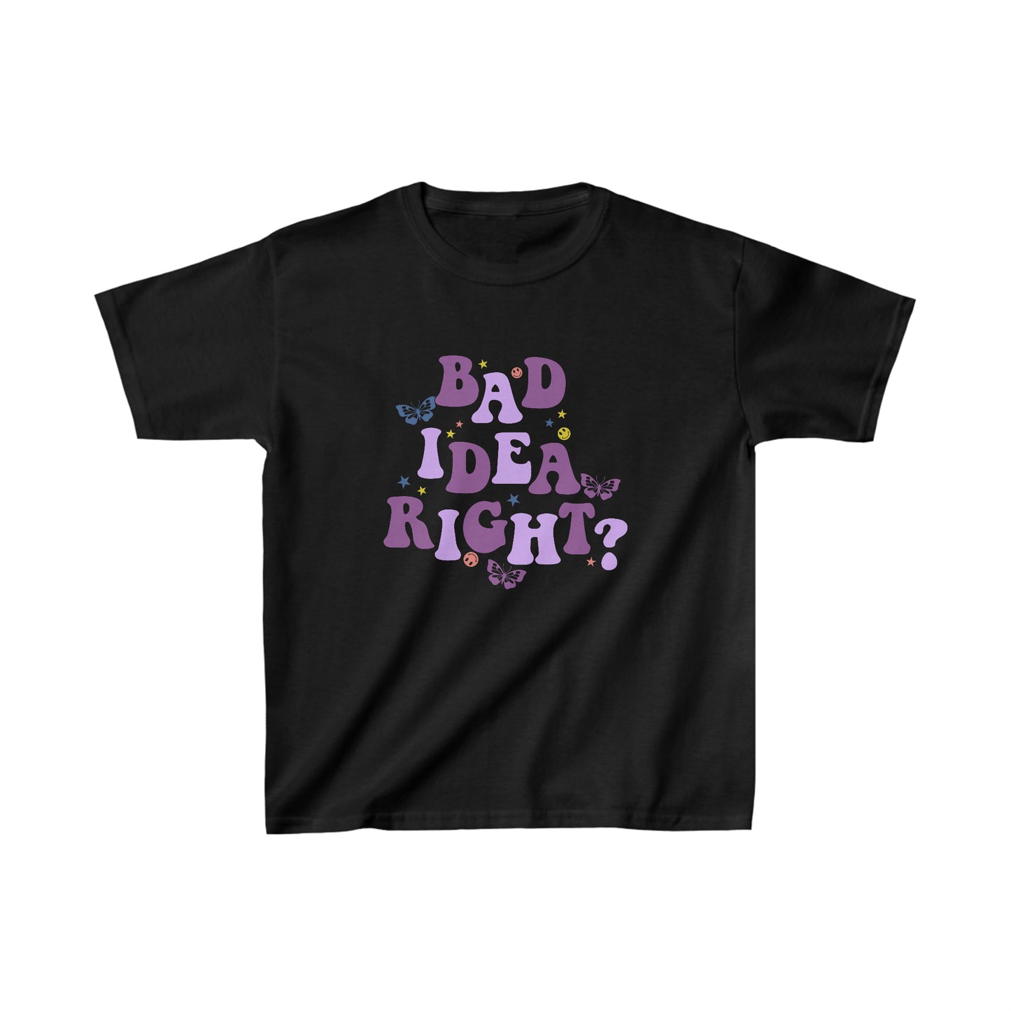 Olivia Rodrigo Bad Idea Right? Kids Heavy Cotton Tee Shirt