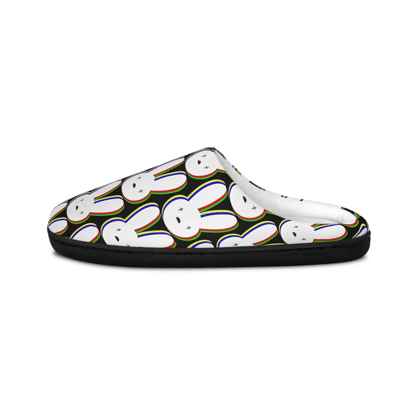 Bad Bunny Logo Pattern Men's Indoor Slippers