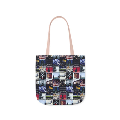 Eminem Album Art Cover Collage Polyester Canvas Tote Bag