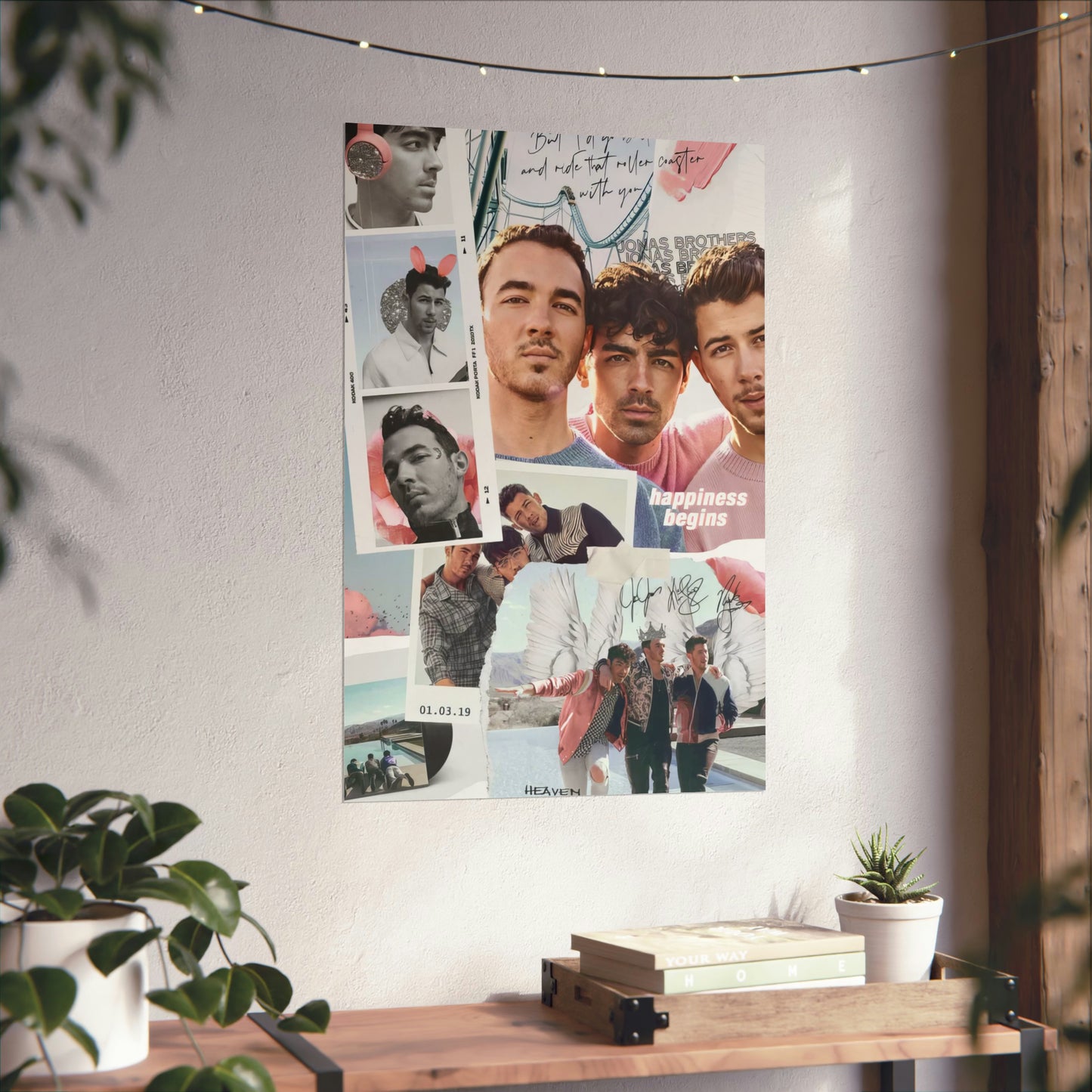 Jonas Brothers Happiness Begins Collage Matte Poster