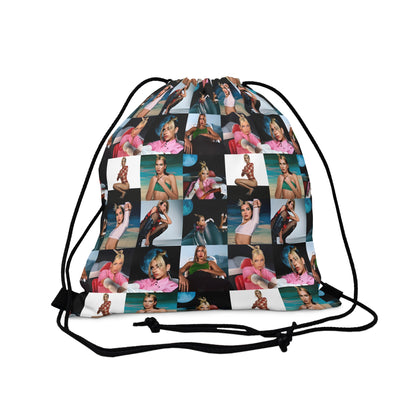 Dua Lipa Future Nostalgia Mosaic Outdoor Drawstring Bag