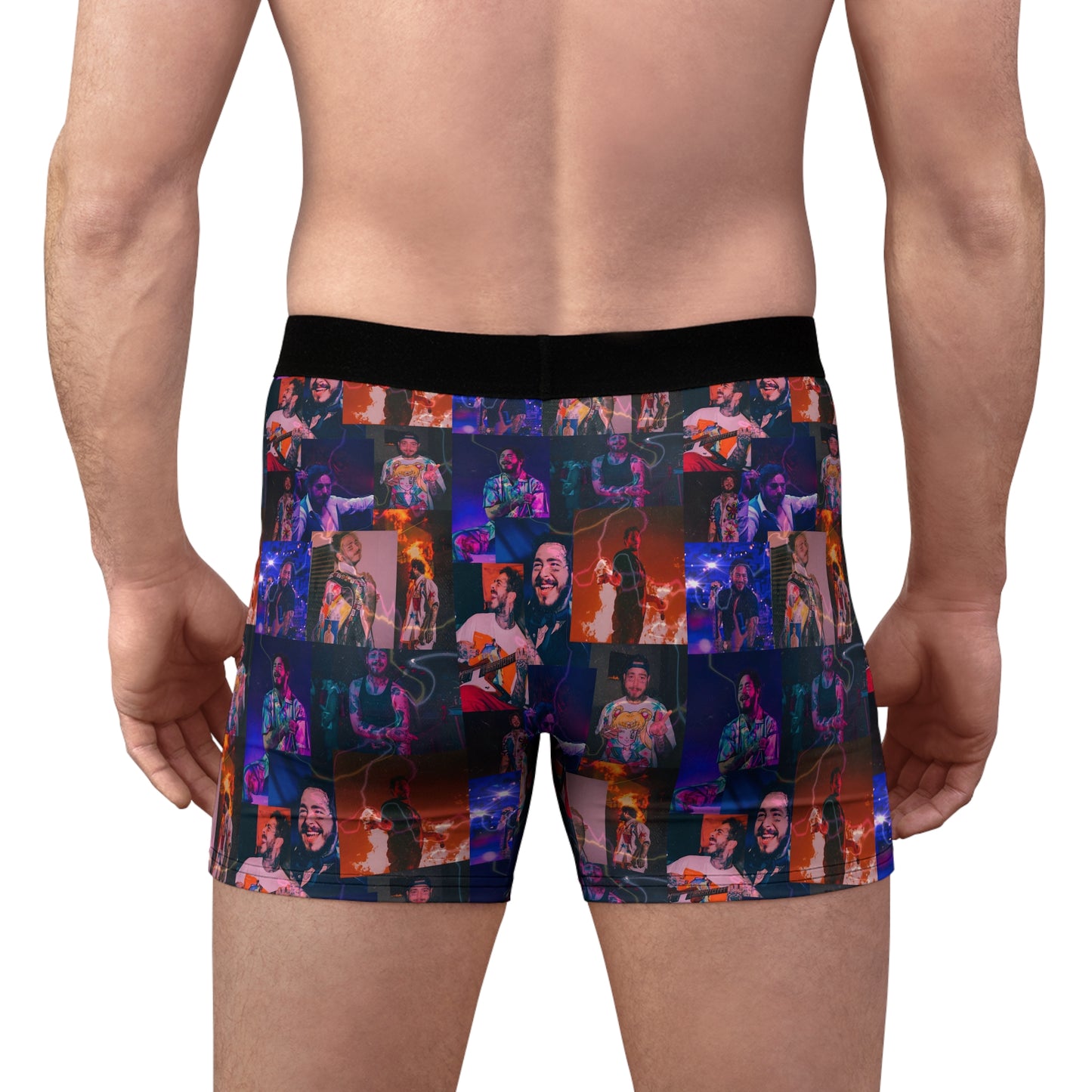 Post Malone Lightning Photo Collage Men's Boxer Briefs Underwear