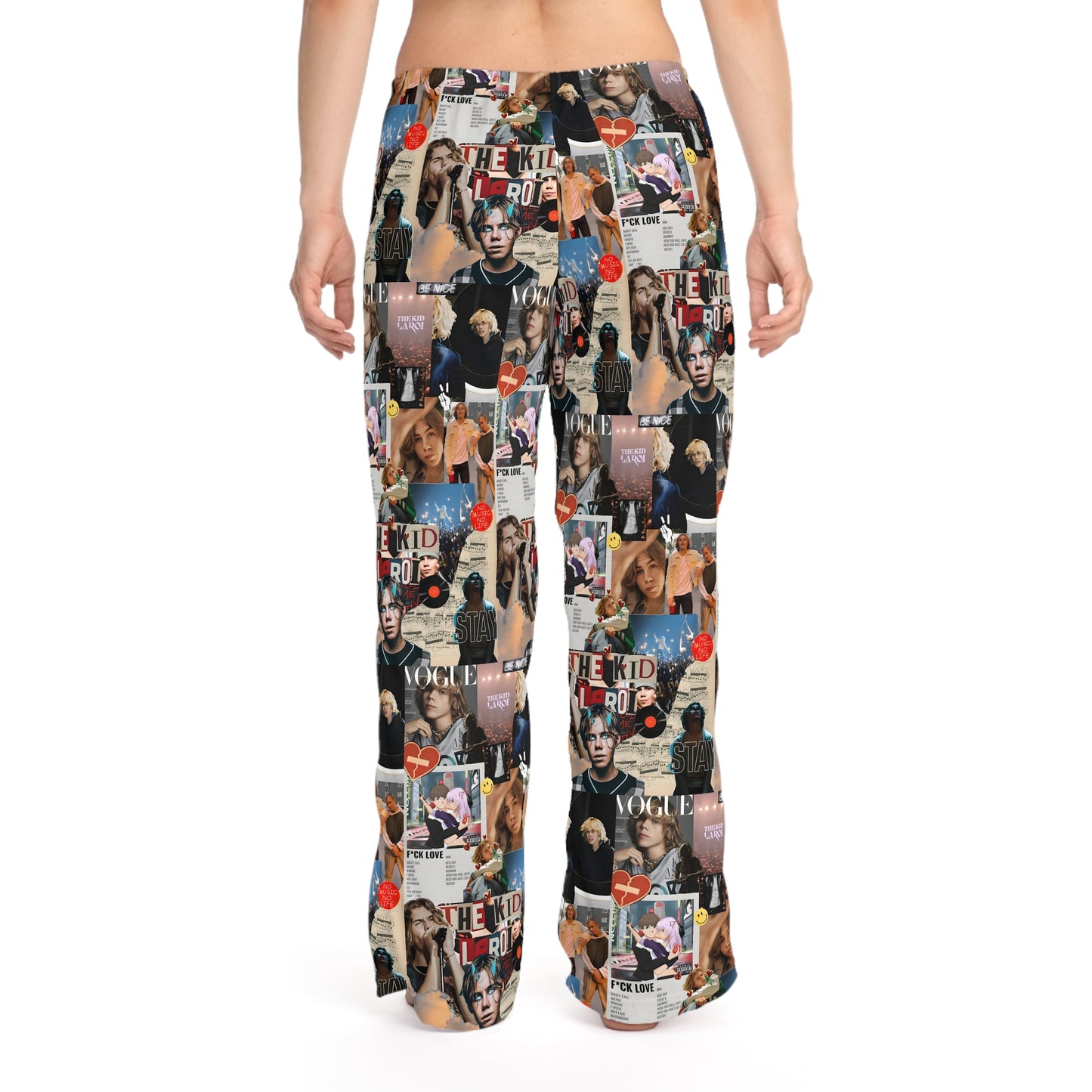 The Kid LAROI No Music No Life Collage Women's Pajama Pants