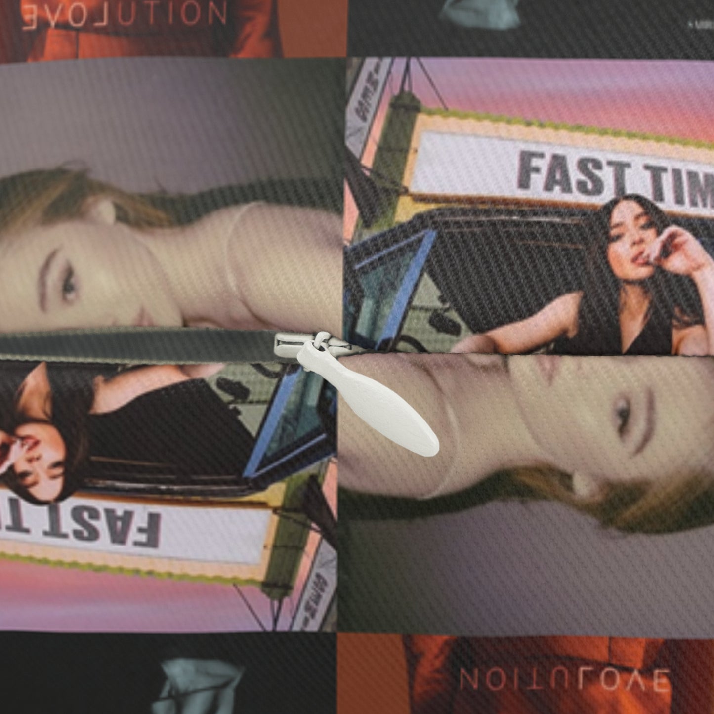 Sabrina Carpenter Album Cover Collage Spun Polyester Lumbar Pillow