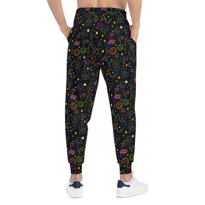 Daft Punk Arcade Carpet Pattern Athletic Jogger Sweatpants