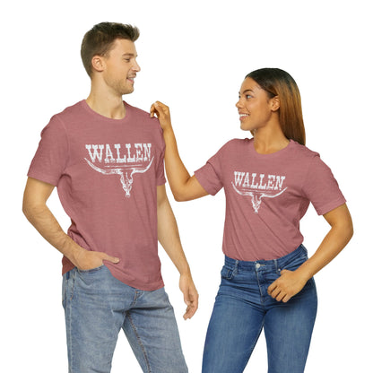 Morgan Wallen White Logo Unisex Jersey Short Sleeve Tee Shirt