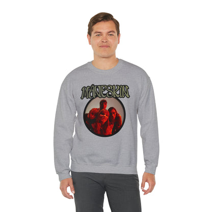 Måneskin Circular Group Photo Unisex Heavy Blend Crewneck Sweatshirt