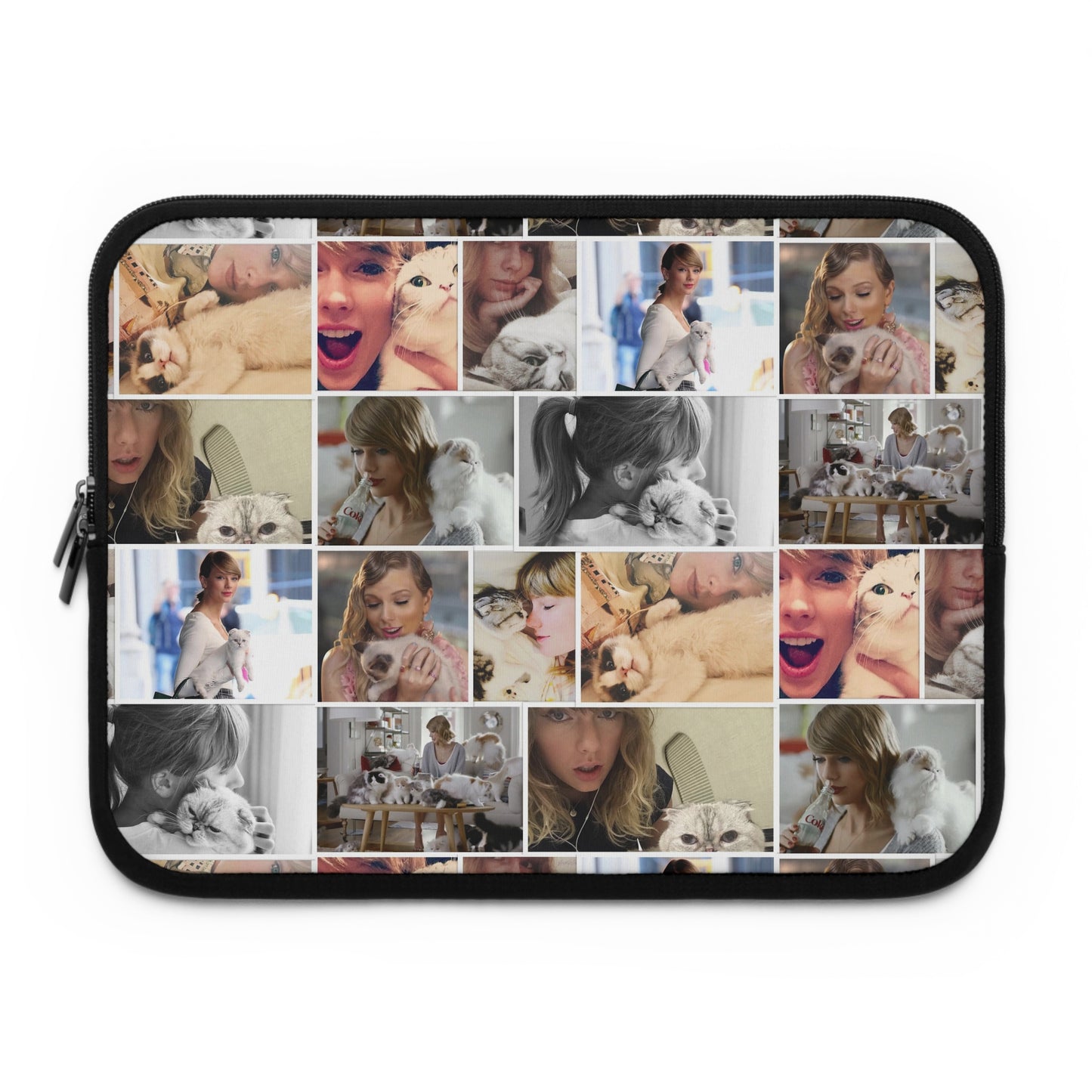 Taylor Swift's Cats Collage Pattern Laptop Sleeve