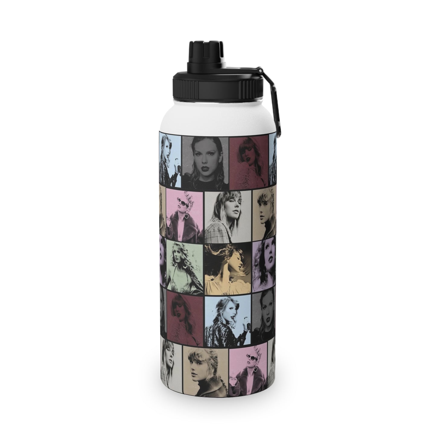 Taylor Swift Eras Collage Stainless Steel Sports Lid Water Bottle