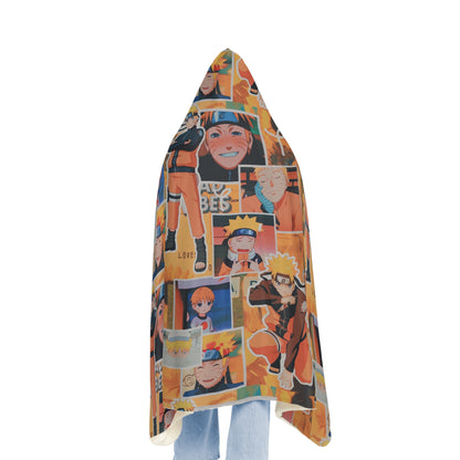 Naruto Uzumaki Sunflower Blaze Collage Snuggle Blanket