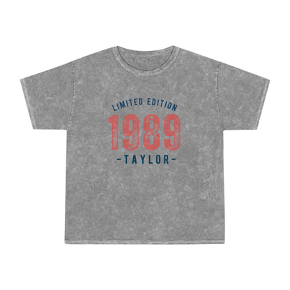 Taylor Swift 1989 Limited Edition Unisex Mineral Wash Vintage Tee Shirt