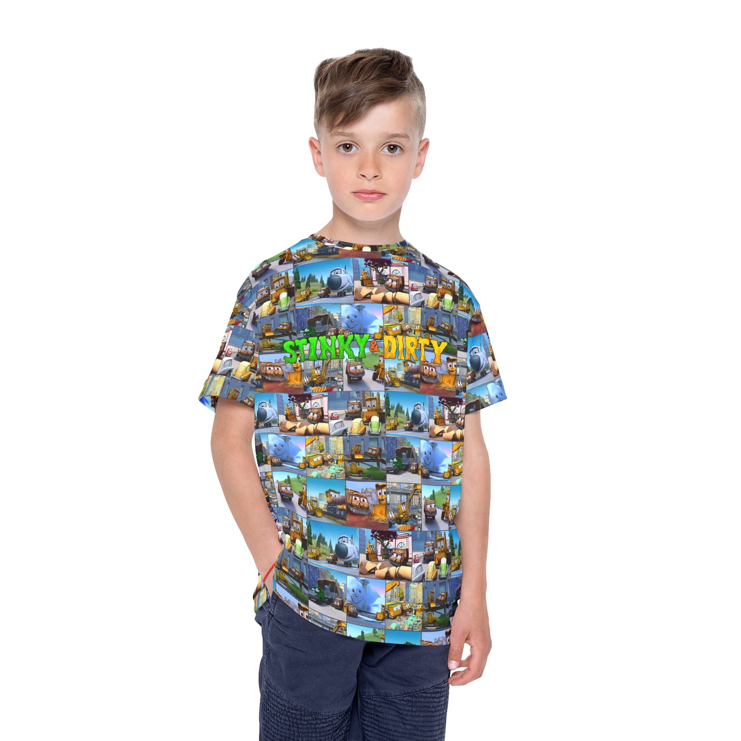 Stinky & Dirty Photo Collage Kids Sports Jersey