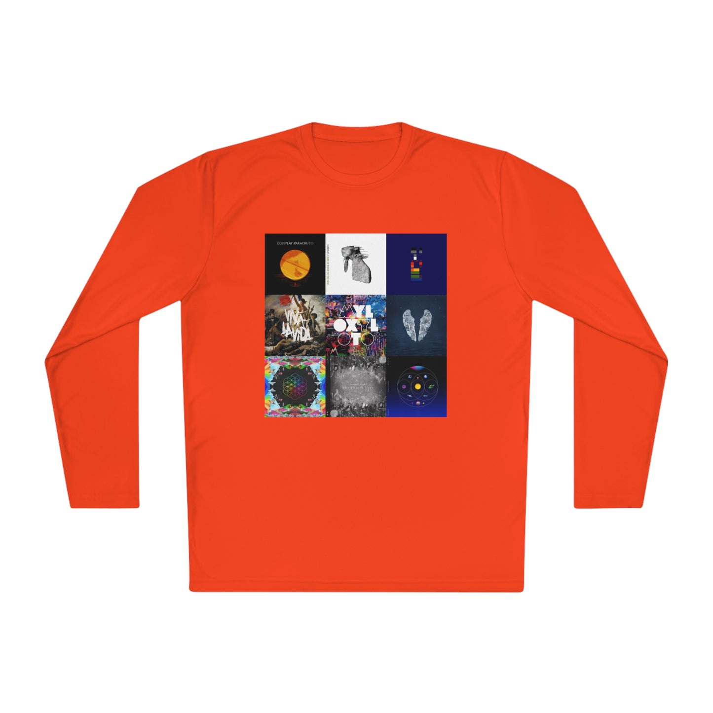 Colplay Album Cover Collage Unisex Lightweight Long Sleeve Tee