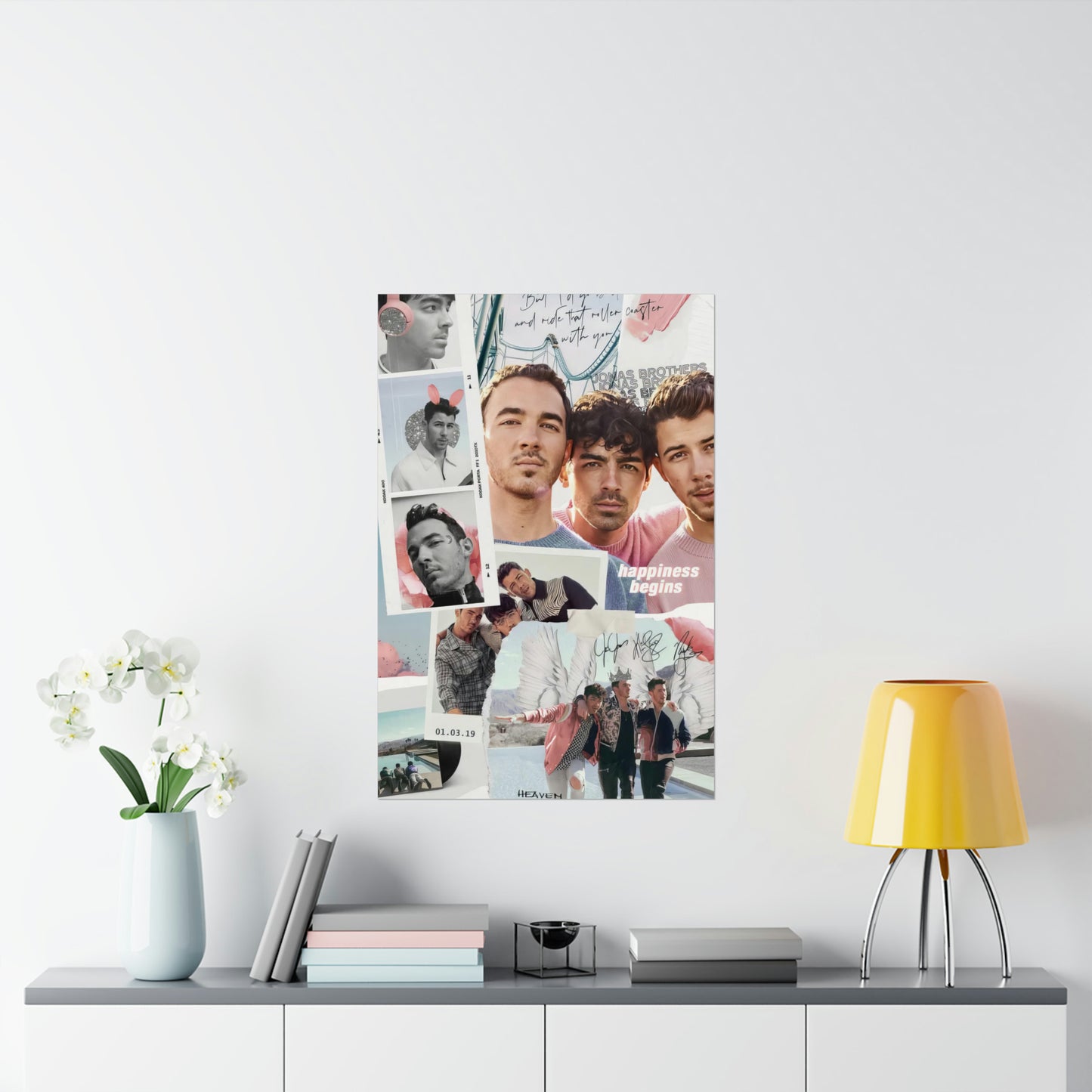 Jonas Brothers Happiness Begins Collage Matte Poster