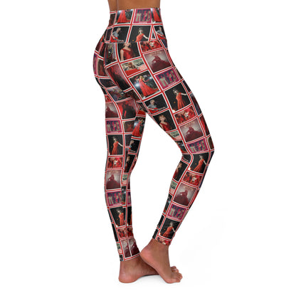 Taylor Swift Red Era Collage High Waisted Yoga Leggings