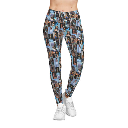 Madison Beer Mind In The Clouds Collage Women's Casual Leggings