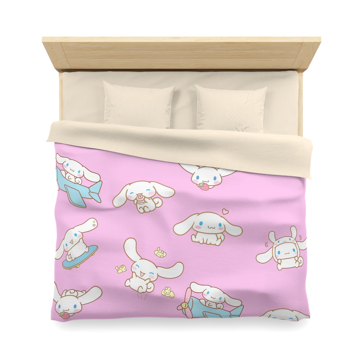 Cinnamoroll Playing Around Pattern Microfiber Duvet Cover