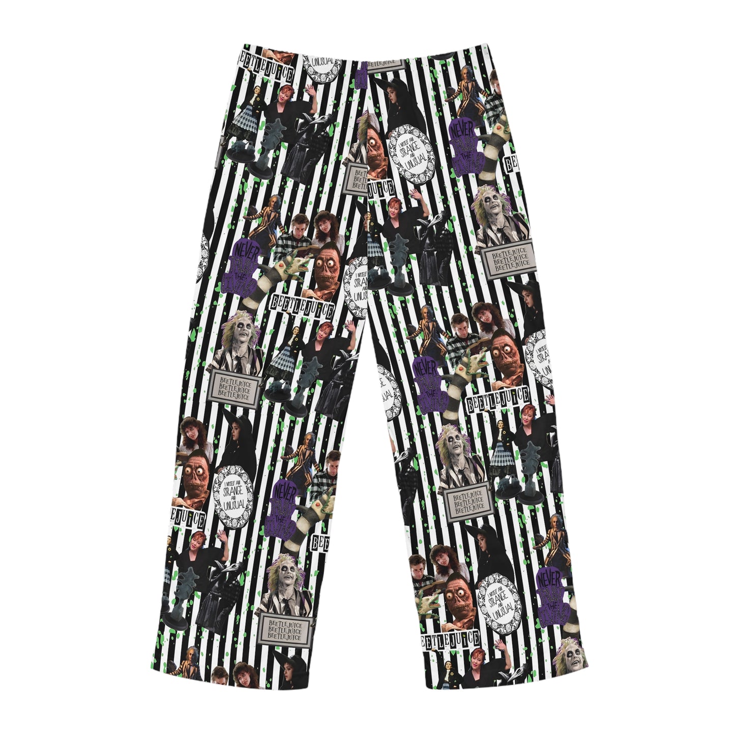 Beetlejuice Strange And Unusual Collage Men's Pajama Pants