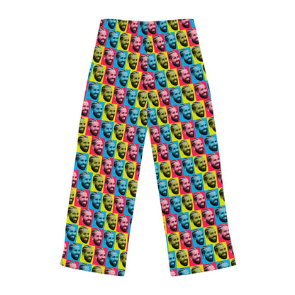 Drake Colored Checker Faces Women's Pajama Pants