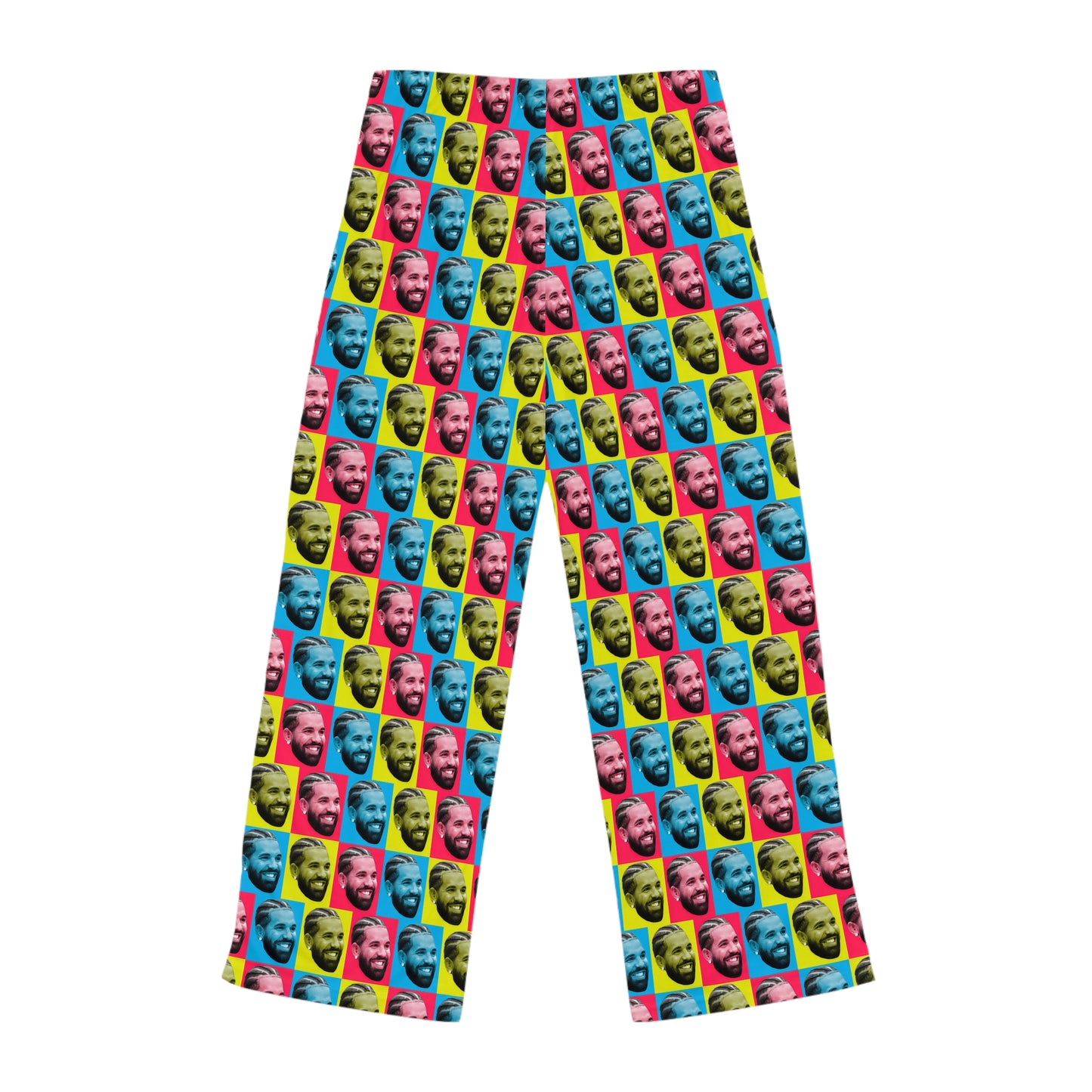 Drake Colored Checker Faces Women's Pajama Pants