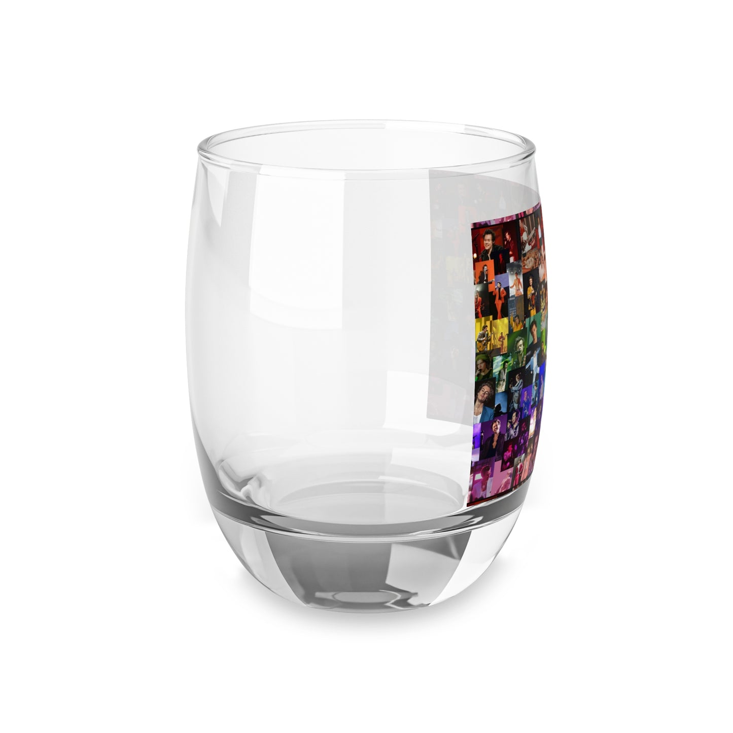 Harry Styles Rainbow Photo Collage Whiskey Glass