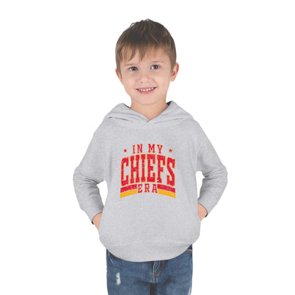 Taylor Swift In My Chiefs Era Toddler Pullover Fleece Hoodie